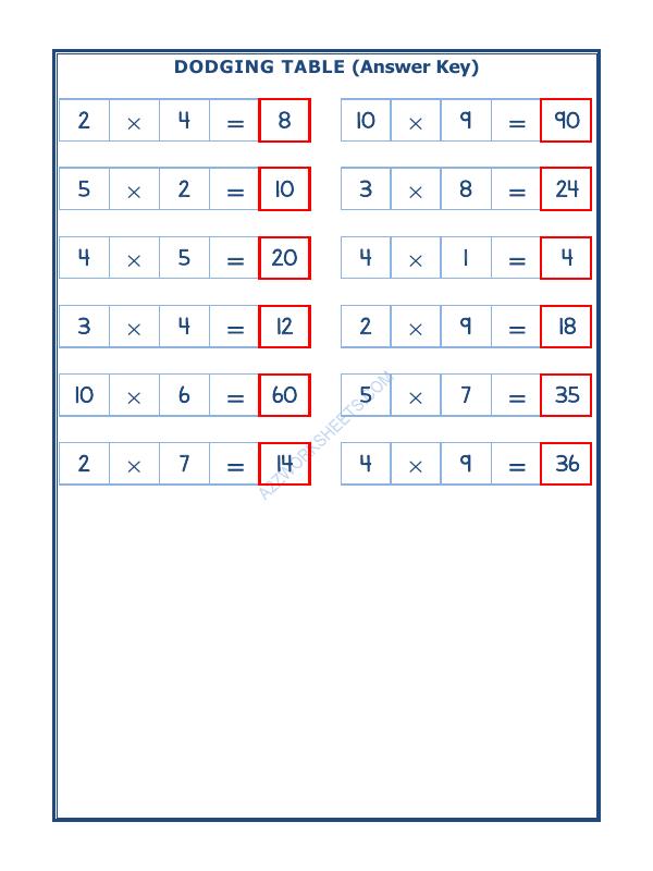 A2ZWorksheets:Maths-Multiplication-Dodging Table - 04