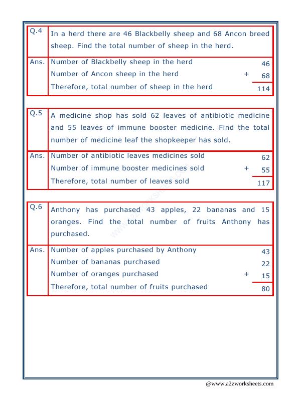 A2ZWorksheets:Maths-Addition-Addition Word Problems - 09