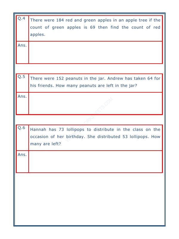 A2ZWorksheets:Maths-Subtraction-Subtraction Word Problems - 01