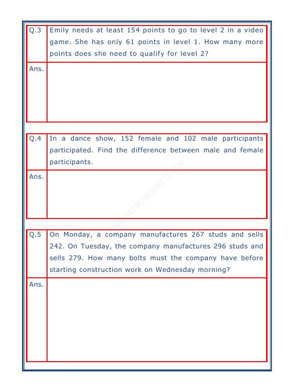 A2ZWorksheets:Maths-Subtraction-Subtraction Word Problems - 03