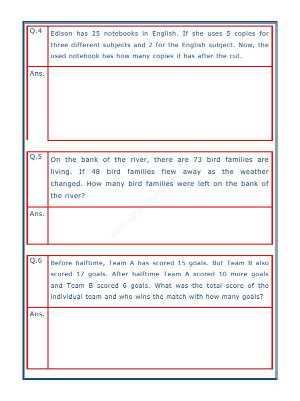 A2ZWorksheets:Maths-Subtraction-Subtraction Word Problems - 04