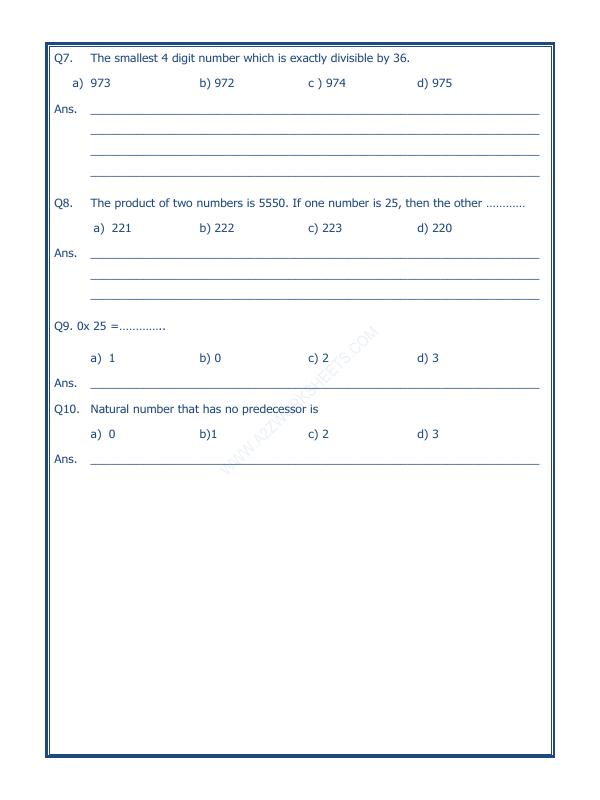 A2ZWorksheets:Maths-Numbers-Whole Numbers - 03