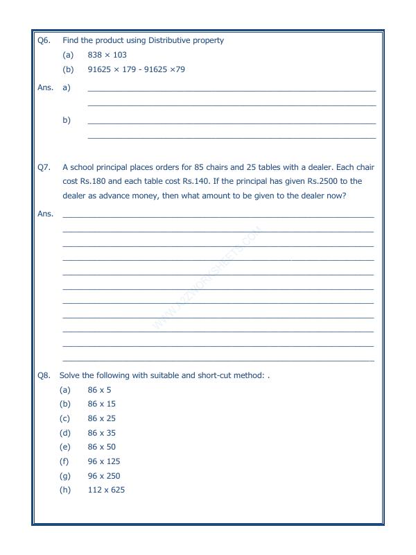 A2ZWorksheets:Maths-Numbers-Whole Numbers - 06