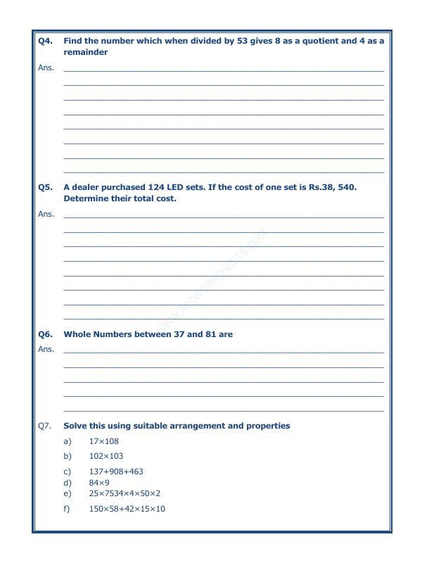 A2ZWorksheets:Maths-Numbers-Whole Numbers - 07