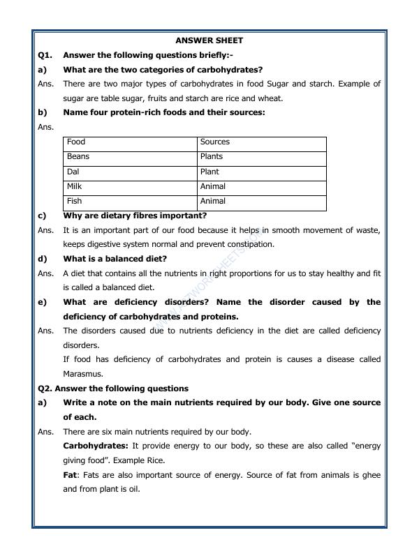 A2ZWorksheets:Science-Basic Necessities-Components Of Food-01
