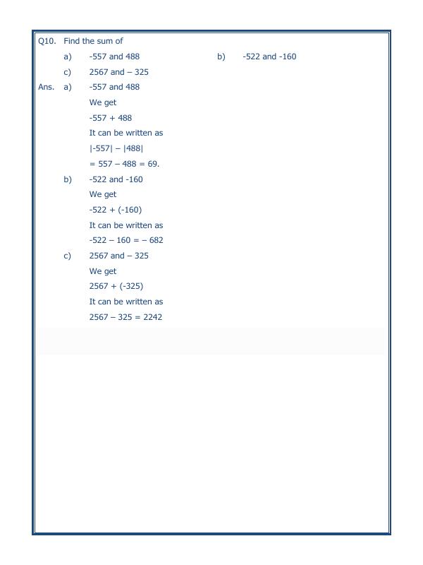 A2ZWorksheets:Maths-Integers-Integers - 04