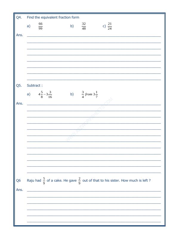 A2ZWorksheets:Maths-Fractions-Fractions - 02