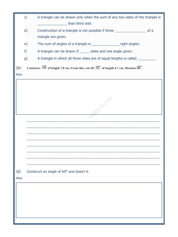 A2ZWorksheets:Maths-Geometry-Practical Geometry-02