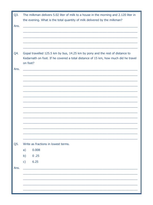A2ZWorksheets:Maths-Decimals-Decimals - 04