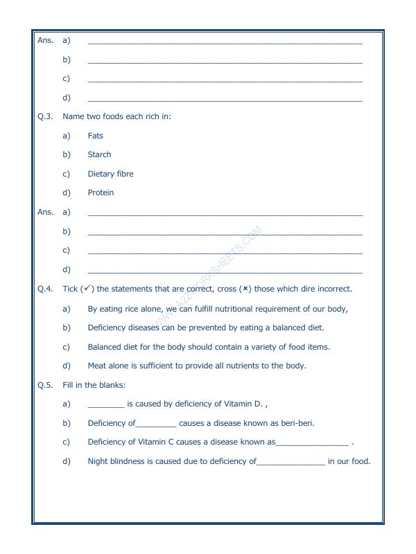 A2ZWorksheets:Science-Basic Necessities-Components Of Food-02