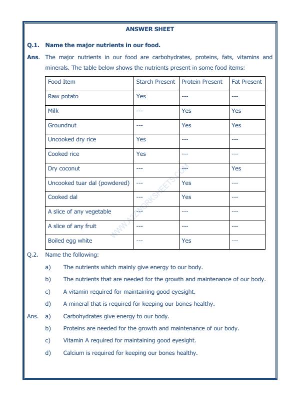 A2ZWorksheets:Science-Basic Necessities-Components Of Food-02