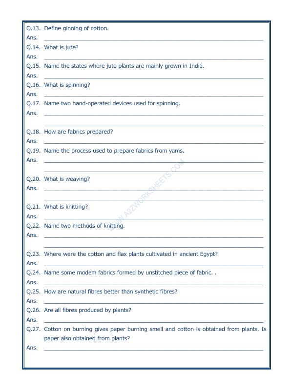 A2ZWorksheets:Science-Basic Necessities-Fibre To Fabric-02