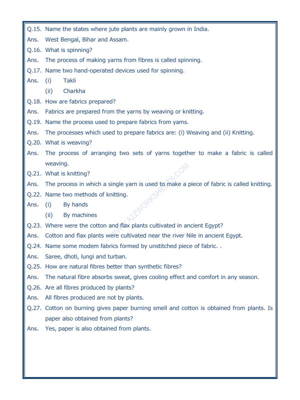 A2ZWorksheets:Science-Basic Necessities-Fibre To Fabric-02