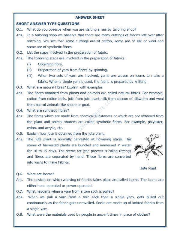 A2ZWorksheets:Science-Basic Necessities-Fibre To Fabric-03