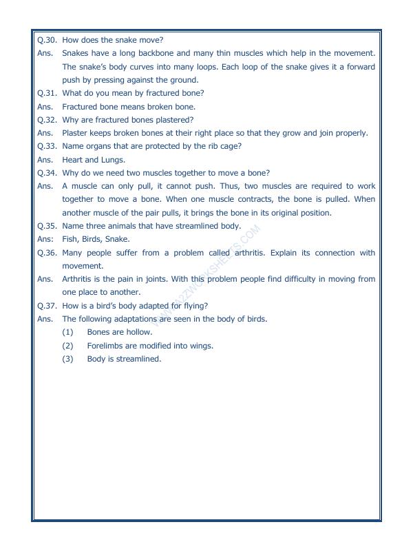A2ZWorksheets:Science-Humans-Body Movements-02