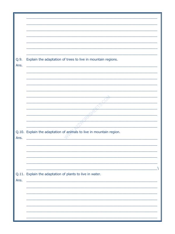 A2ZWorksheets:Science-Environment And Our Surroundings-The Living Organisms And Their Surroundings-02