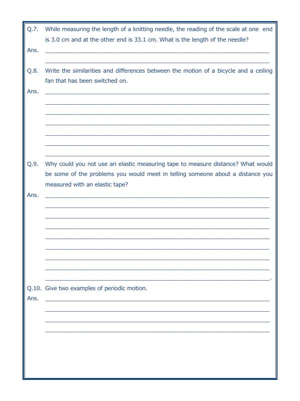 A2ZWorksheets:Science-Motion and Measurement of Distances-Motion And Measurement Of Distances-01