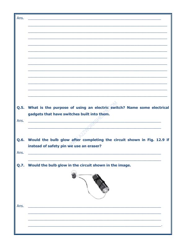 A2ZWorksheets:Science-Basic Necessities-Electricity And Circuits-01