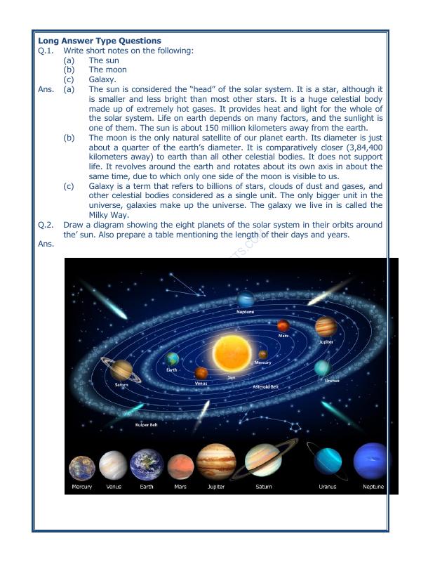 A2ZWorksheets:General Awareness-Solar System and Our Universe-The Earth In The Solar System-03