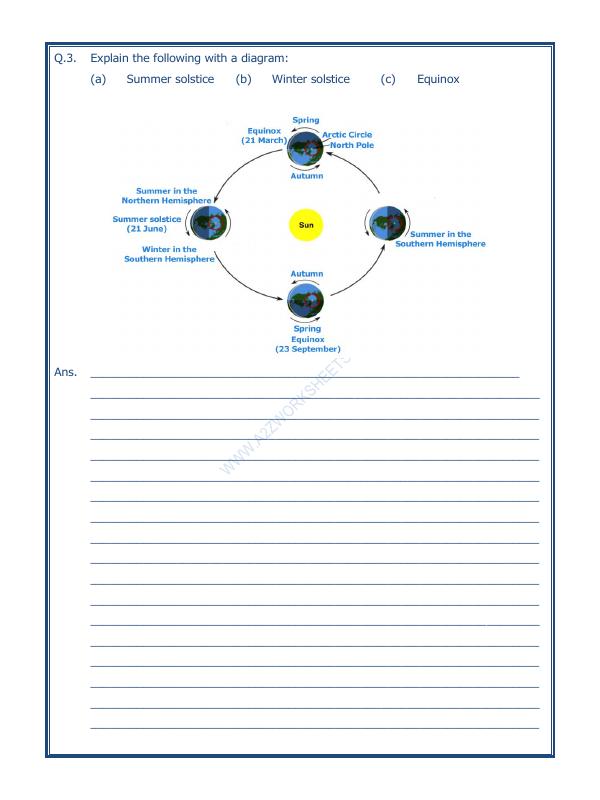 A2ZWorksheets:General Awareness-Solar System and Our Universe-Motions Of The Earth-04