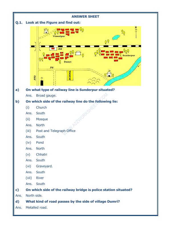A2ZWorksheets:General Awareness-Maps and Directions-Maps-02