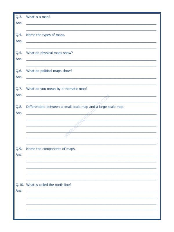 A2ZWorksheets:General Awareness-Maps and Directions-Maps-03