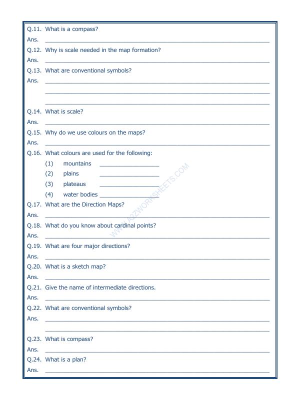 A2ZWorksheets:General Awareness-Maps and Directions-Maps-03