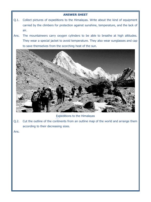 A2ZWorksheets:General Awareness-Solar System and Our Universe-Major Domains Of The Earth-02