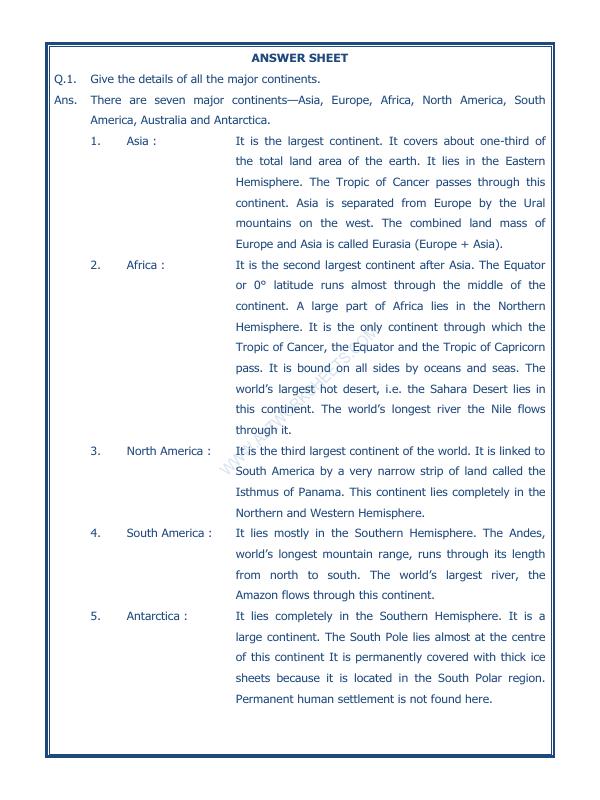 A2ZWorksheets:General Awareness-Solar System and Our Universe-Worksheet Major Domains Of The Earth-06