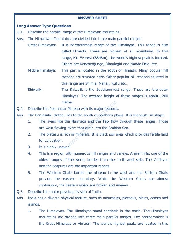 A2ZWorksheets:General Awareness-India and Its Neighbouring Countries-Our Country India-07