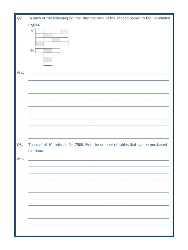 A2ZWorksheets:Maths-Measurement-Ratio Proportion And Unitary Method-04