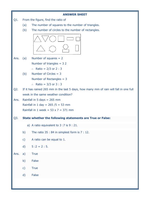A2ZWorksheets:Maths-Measurement-Ratio Proportion And Unitary Method-08