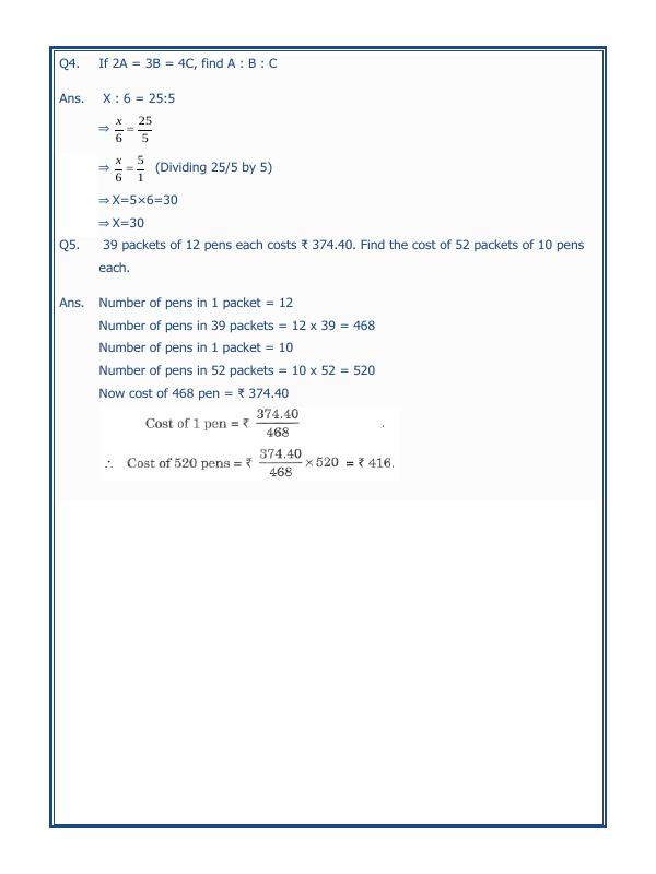 A2ZWorksheets:Maths-Measurement-Ratio Proportion And Unitary Method-08