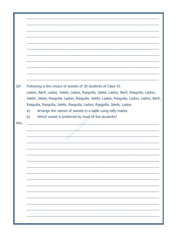 A2ZWorksheets:Maths-Data Handling-Data Handling-01