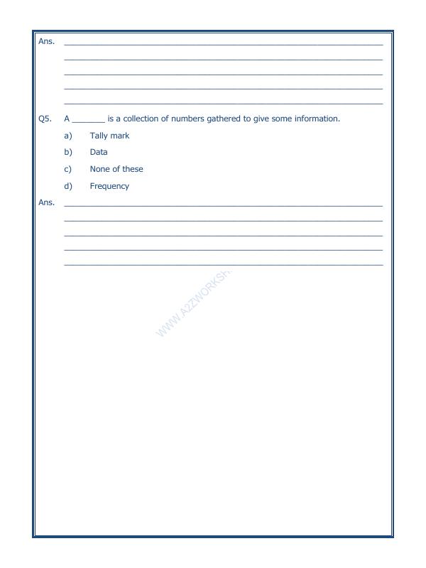 A2ZWorksheets:Maths-Data Handling-Data Handling-06