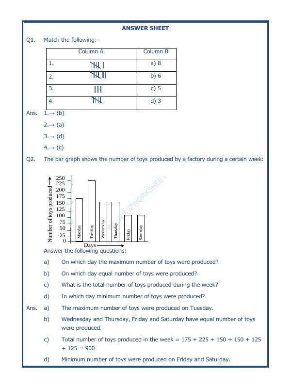 A2ZWorksheets:Maths-Data Handling-Data Handling-06
