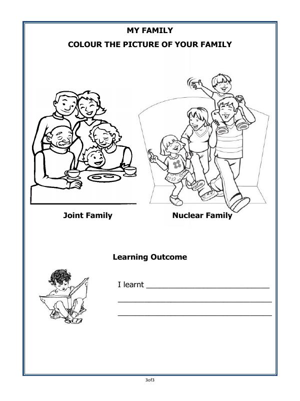 A2ZWorksheets:Science-Humans-Family