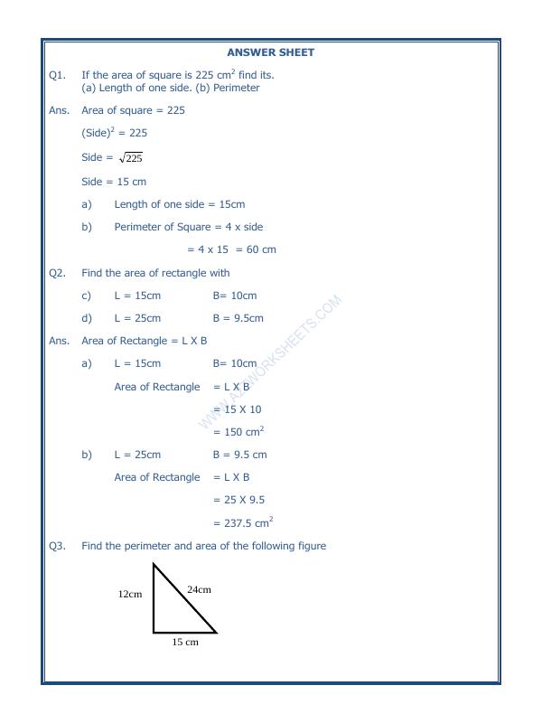 A2ZWorksheets:Maths-Measurement-Area, Volume and Perimeter-01