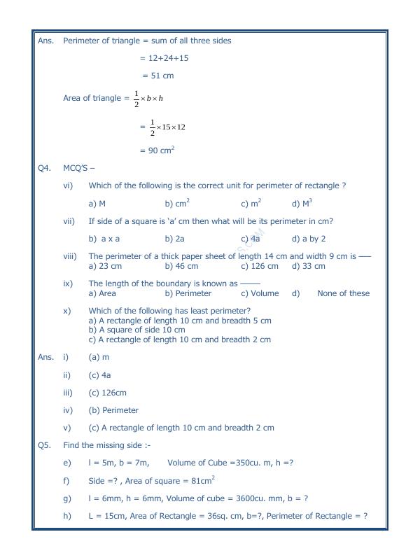 A2ZWorksheets:Maths-Measurement-Area, Volume and Perimeter-01
