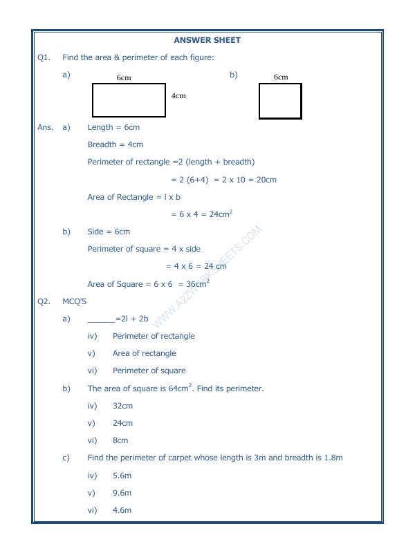 A2ZWorksheets:Maths-Measurement-Area, Volume and Perimeter-02