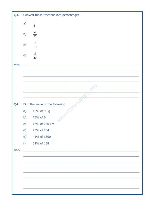 A2ZWorksheets:Maths-Percentage-Percentage-02