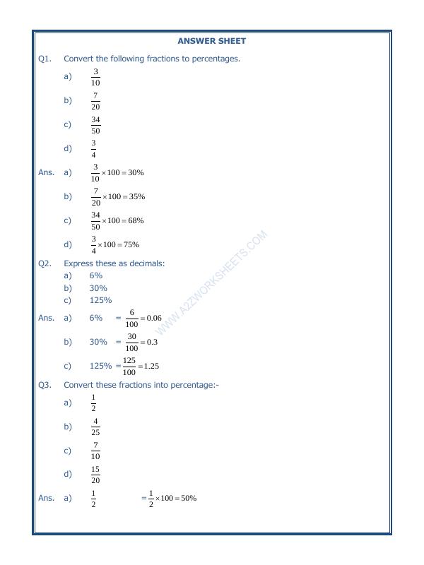 A2ZWorksheets:Maths-Percentage-Percentage-02