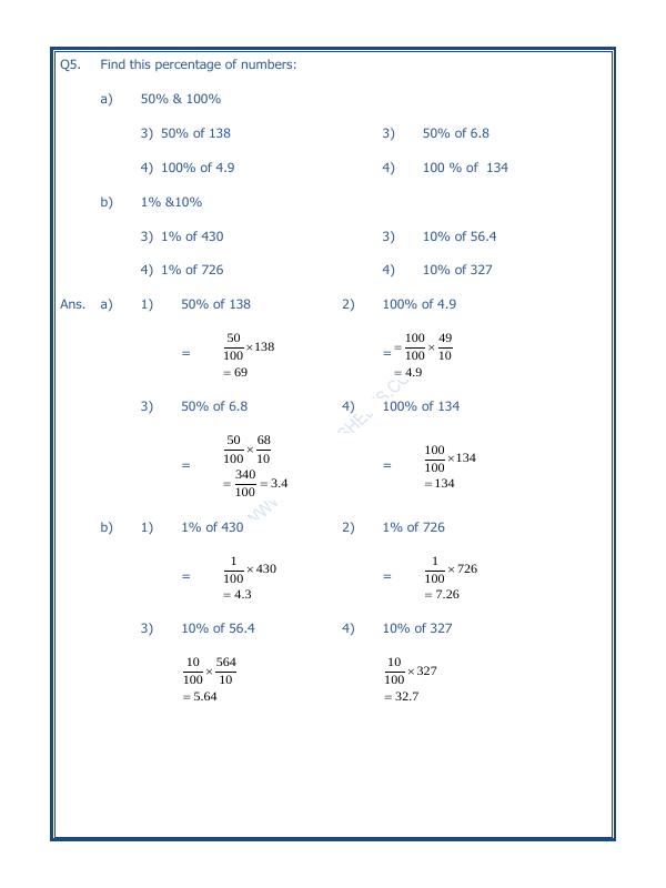 A2ZWorksheets:Maths-Percentage-Percentage-03