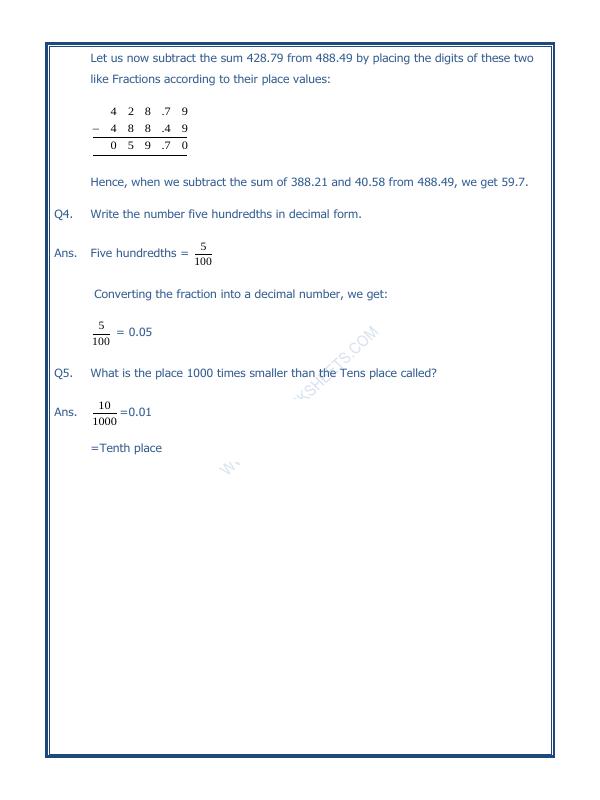 A2ZWorksheets:Maths-Decimals-Decimals-07