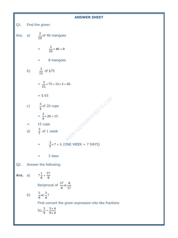 A2ZWorksheets:Maths-Fractions-Fractions-02