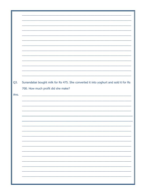 A2ZWorksheets:Maths-Measurement-Profit And Loss-07
