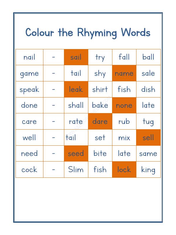 A2ZWorksheets:English-Reading-Rhyming Word-08