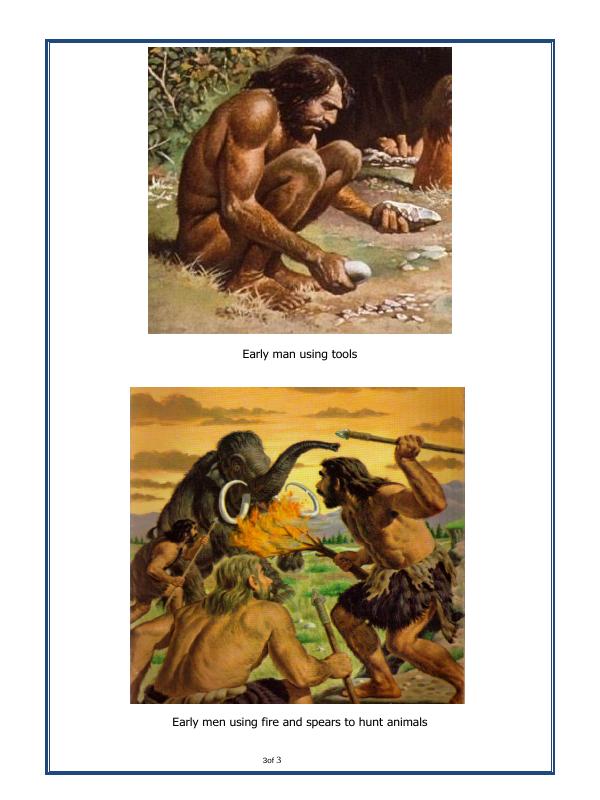 A2ZWorksheets:General Awareness-Our History and Heritage-On The Trial Of The Earliest People-01
