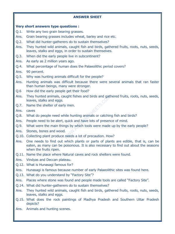 A2ZWorksheets:General Awareness-Our History and Heritage-On The Trial Of The Earliest People-02