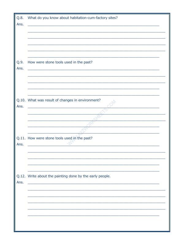 A2ZWorksheets:General Awareness-Our History and Heritage-On The Trial Of The Earliest People-09